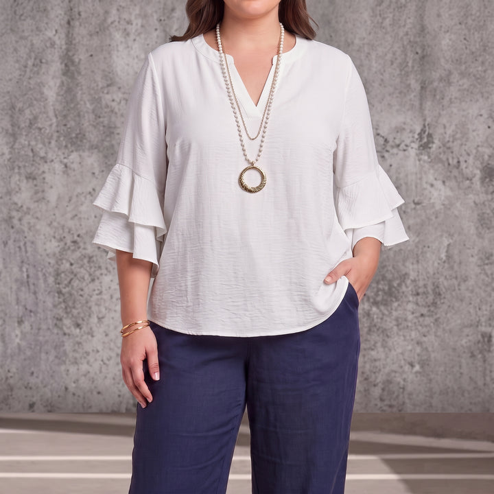 Blusa Silueta Perfecta — Oculta Barriga y Estiliza Brazos