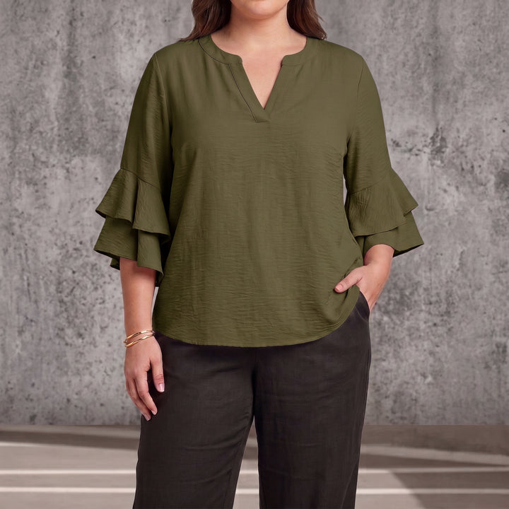 Blusa Silueta Perfecta — Oculta Barriga y Estiliza Brazos